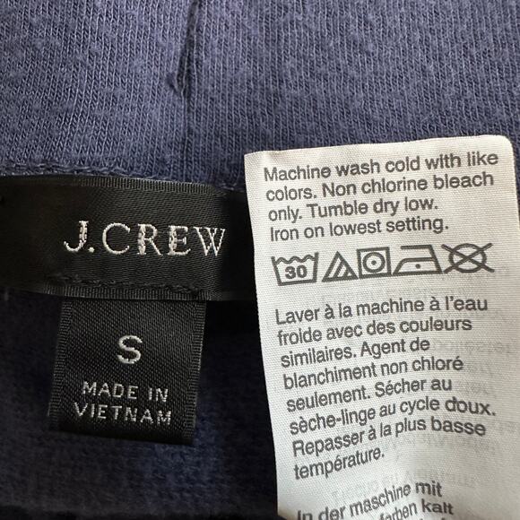 J Crew Fleece Joggers Small Blue Cloud Soft Loungewear Athleisure Preppy  EUC - Picture 9 of 10
